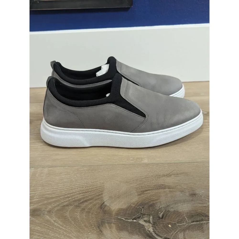 Samuel Hubbard Flight Slip On Sneakers Men's 9.5 E WIDE Grey Nubuck Travel